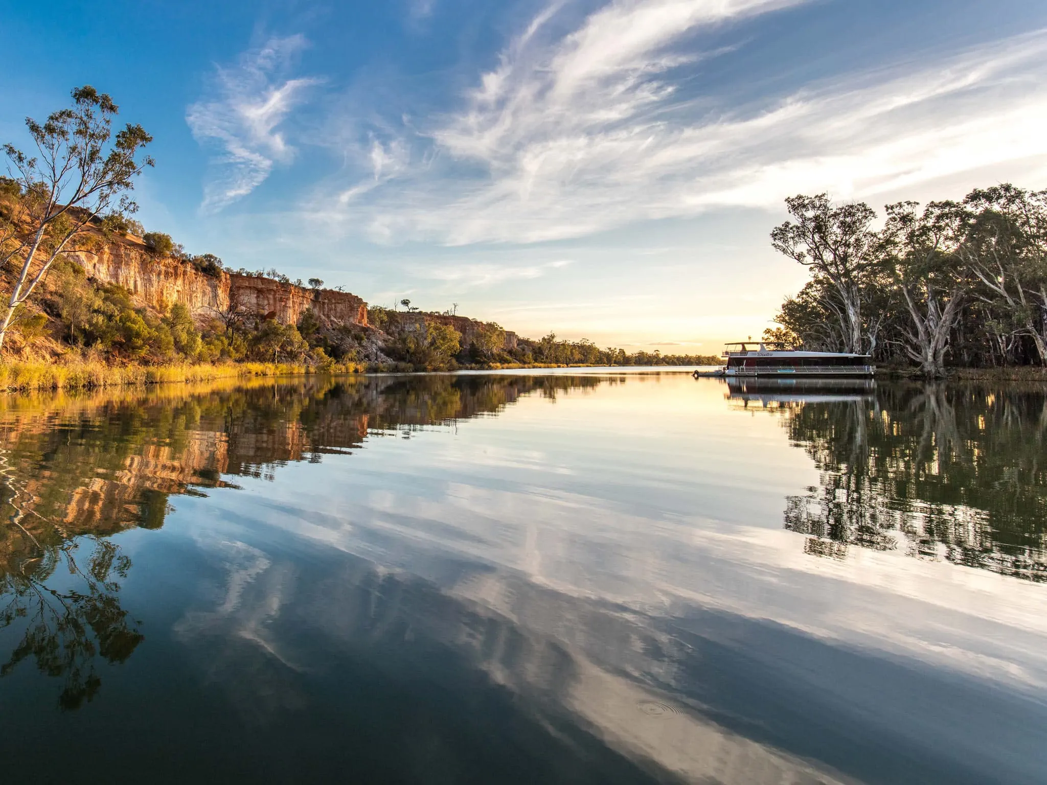 The Murray River, near the border of NSW and SA